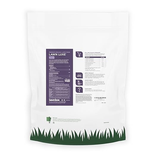 Lawn Luxe 7-0-7 100% Organic Summer Grass Fertilizer 28 lb Bag Covers 5000 sq ft…