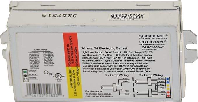 Replacement For OSRAM SYLVANIA QTP 2X26CF/UNV DIM-DM Ballast by Technical Precision is compatible with OSRAM SYLVANIA
