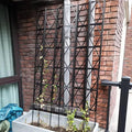 Garden Trellis Patio Climbing Frame Plant Support Trellis Rustproof Trellis for Outdoor Use Outdoor/Indoor Space-Saving Vertical Garden Trellis Black(W60xH120CM(2.0x3.9FT))