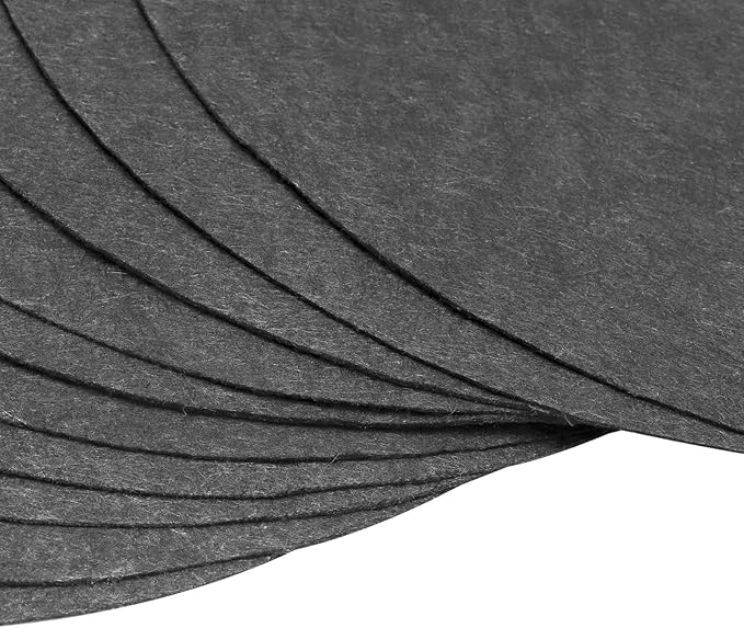 MECCANIXITY Tree Mulch Ring 16.5 Nonwoven Tree Protector Mat Plant Cover for Weed Control Round Weed Barrier Black 15 Pack