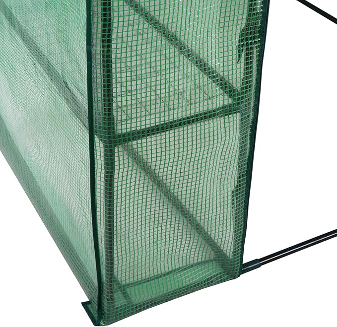2-Tier 8-Shelf Mini Walk-in Greenhouse Portable Plant Herb Flower Gardening Hot House with PE Cover for Backyard Indoor Outdoor