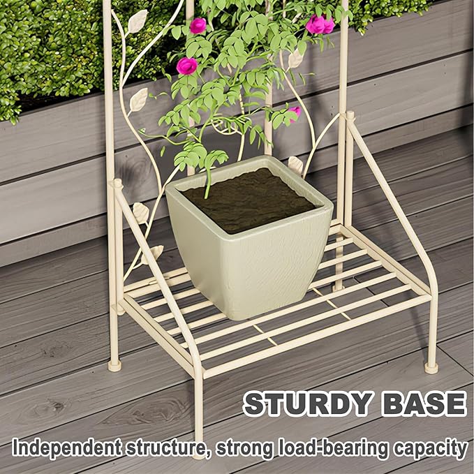 LTSRLL Extra Tall Garden Trellis Rust Proof Plant Screen Support with Base - Easy to Install - 4colors(Green200x50cm)