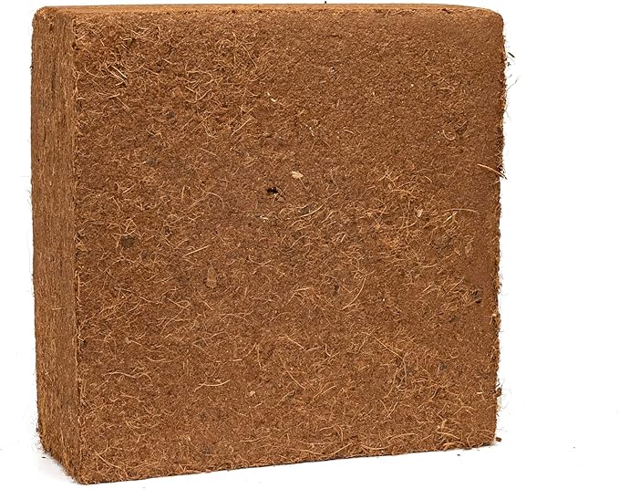Premium Coco Coir Brick | 11 Pound Coconut Fiber Block | Organic Veggie Mix Coconut Husk Compressed Growing Medium | Perfect As Greenhouses Hydroponics Garden Soil | 100% Organic &amp Eco-Friendly