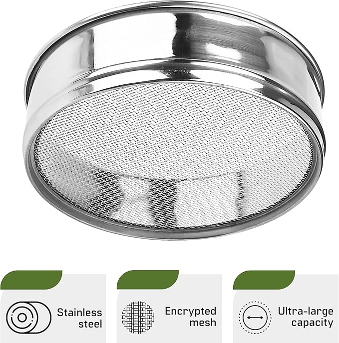 Stainless Steel 4-Tier Seed Sprouting Kit 6'' Diameter Indoor Gardening Planter for Microgreens Broccoli Sprouts Growing