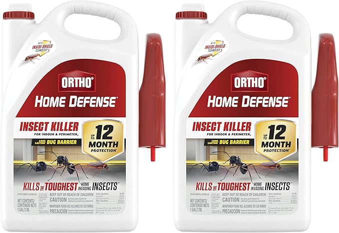 Ortho Home Defense Insect Killer for Indoor and Perimeter2 with Trigger Spray - Ready-to-Use Bug Spray Kills Ants Roaches and Spiders 1 gal. (2-Pack)