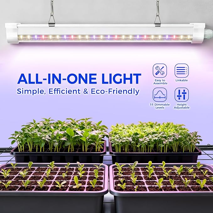 Indoor Greenhouse with Grow Light Ohuhu 4-Tier Mini Green House for Winter - Full Spectrum Greenhouses for Seed Starting Small Portable Green Houses Waterproof PVC Cover &amp Adjustable Shelves