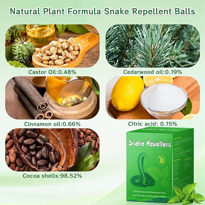 24Pack Snake Repellent - Keep Snake Away from Yard Garden Lawn Camping Areas – Snake Repellent Outdoor Ideal for Homeowners Families &amp Pet Owners