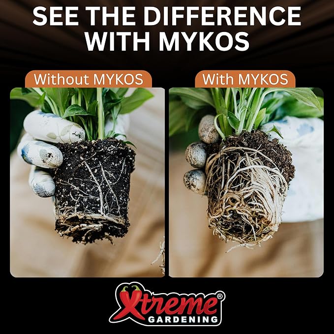 Xtreme Gardening Mykos 2.2 lb – Mycorrhizal Fungi Root Stimulator for Plants – Organic Root Booster for Stronger Roots Bigger Growth &amp Higher Yields – Mycorrhizae for Vegetables Flowers &amp Tr