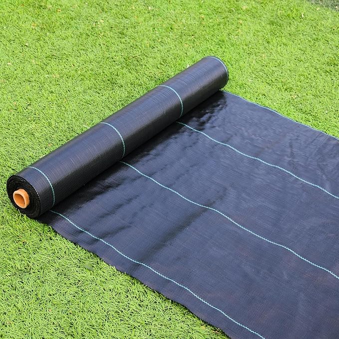 3.5oz Weed Barrier Landscape Fabric Dual-Layer Heavy-Duty Landscape Fabric 4ft x 300ft for Garden Greenhouse Pathway Orchard Weed Control