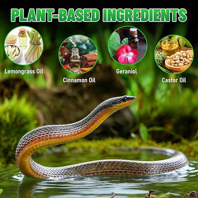 Snake Away Repellent for Outdoors 36 Pcs Snake Repellent for Yard Pet Safe Powerful to Get Rid of Snakes from House Patio Lawn Garden Garage Outside Camping Fishing
