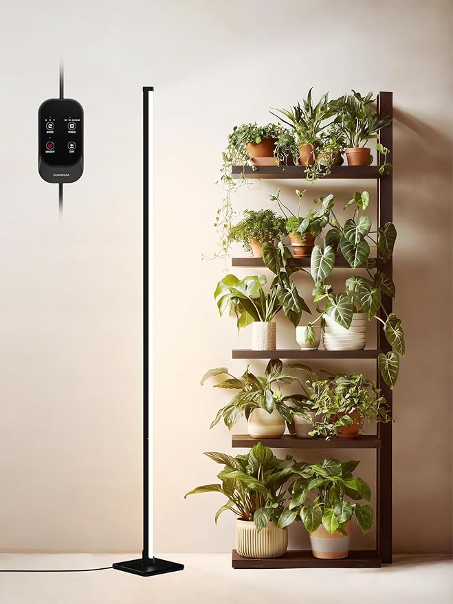 Grow Light with Auto-Timer Hanging and Standing Grow Lights for Indoor Plants3 Light Modes Detachable Full Spectrum Plant Lights for Wide Area Coverage in Indoor Plants (60 in)