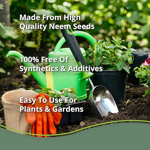 Neem Bliss (40lbs) - Organic Neem Cake for Plants - OMRI-Listed Fertilizer for Plants Vegetables Lawns &amp Gardening - 100% Natural &amp Renewable Garden Fertilizer Rich in Vitamins and Nutrient