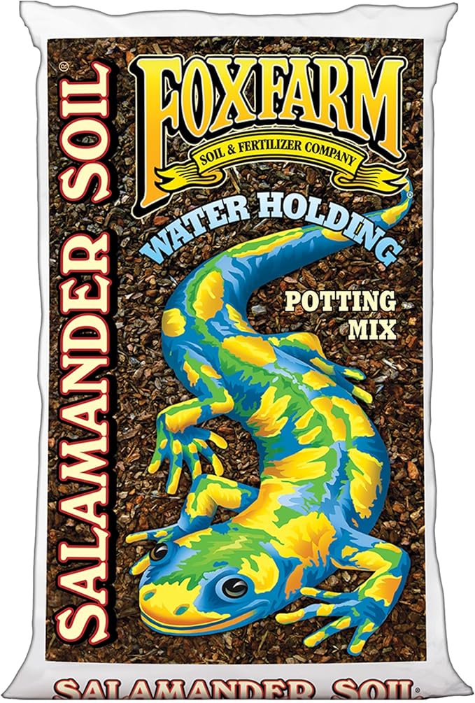 FoxFarm Salamander Soil Potting Mix 1.5cu ft - Watering Holding Properties Made for Plants and Cuttings Indoor/Outdoor Cultivation - Reduces Frequent Waterings