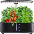 Hydroponics Growing System Kit - 12 Pods Indoor Herb Garden with LED Grow Light Adjustable Height up to 17 Auto Timer - Perfect Home Birthday &amp Mother’s Day Gift for Women