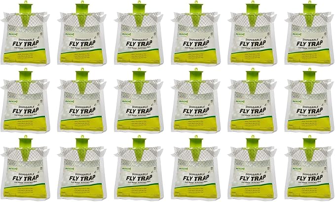 RESCUE! Outdoor Disposable Hanging Fly Trap - 18 Traps