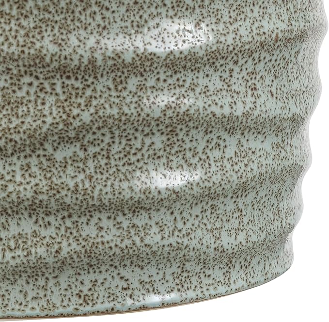 Safavieh ACS4575A Home Kita White Ceramic 19-inch Indoor/Outdoor Side Table Garden Stool
