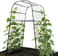 Extra Tall Garden Arch Trellis for Cucumber Heavy-Duty Rust-Resistant Powder-Coated Steel Vertical Support for Large Vining Vegetables (47”W x 79”H)