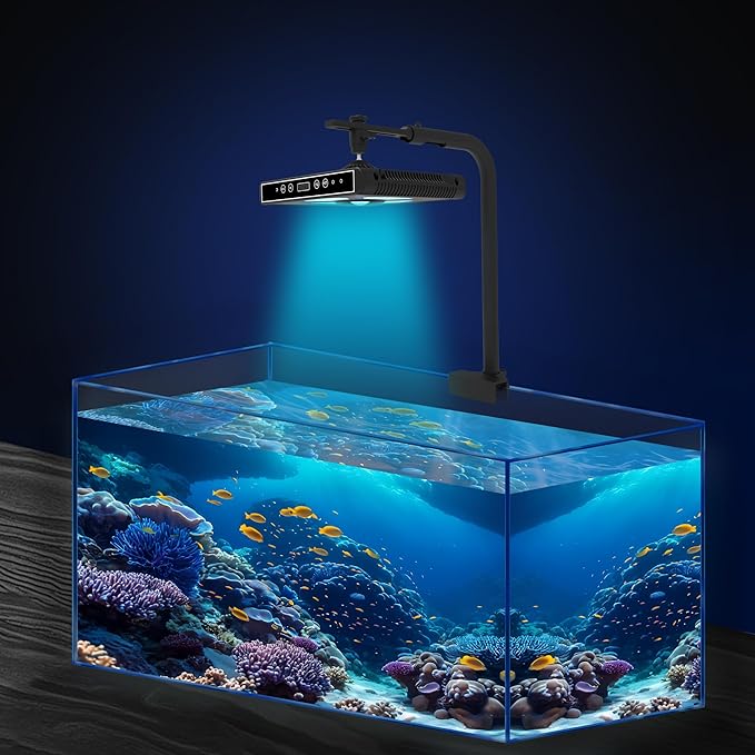 Aquarium Lights-100 watt 5 Channels Sunrise Sunset Moonlight Reef Lights for Coral SPS LPS Saltwater Tank(Black) (A100 WATTS 100)