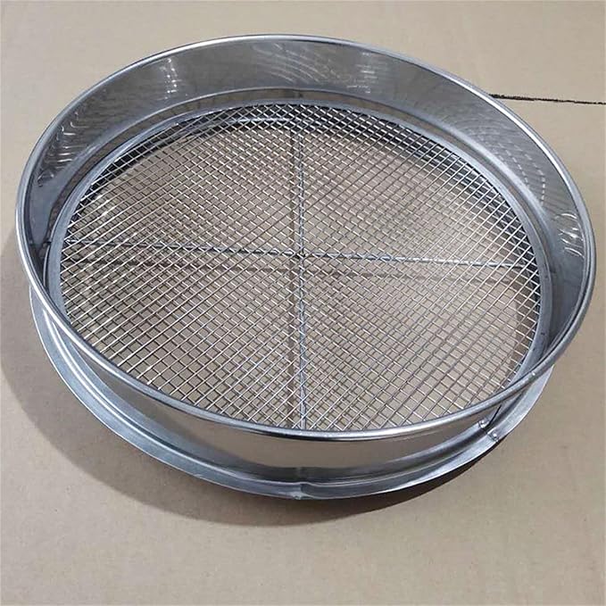 Stainless Steel Compost Sifter Garden Sieve Meshes Soil Sieve for Sawdust Grass Litter Compost Debris Garden Soil Filter