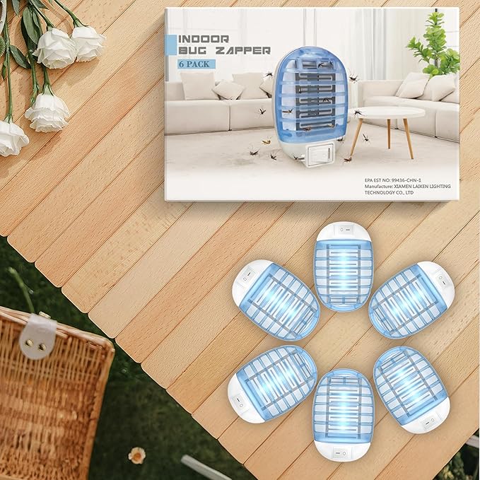 6 Packs Insect Traps for Home Mosquito Killer for Kids &amp Pets Bedroom Baby Room Office (260212)