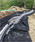 5oz Non Woven Geotextile Fabric - Heavy Duty Landscape Weed Barrier for Driveway Stabilization and French Drain Applications(Black1.5mx70m/4.9ftx230ft)