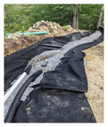 5oz Heavy Duty Non-Woven Geotextile Fabric for Drainage and Landscape-Durable Weed Barrier for Driveway Stabilization(Black1mx75m/3.3ftx246ft)