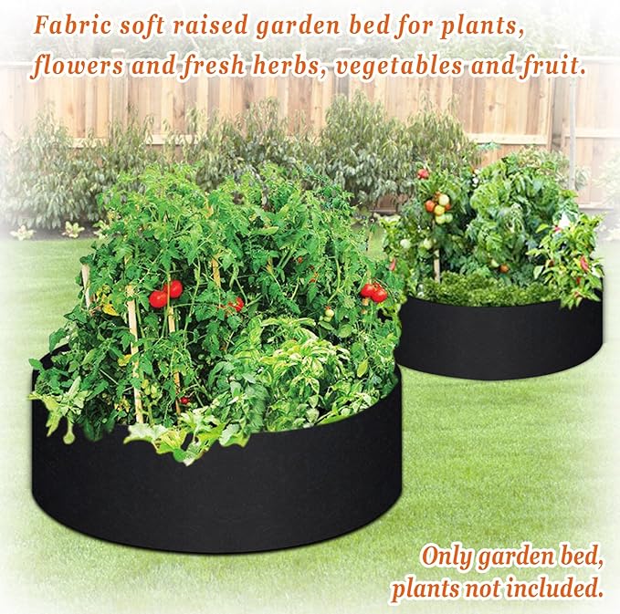 Strong Camel Big Bag Bed Herb Flower Vegetable Planting Raised Bed Gardening Dia 50''