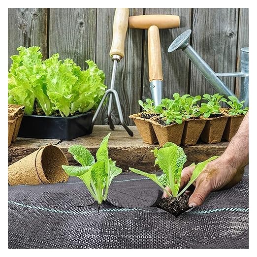 Driveway Fabric Weed Barrier Fabric Weed Control Film Mat Barrier Fabric for Landscaping(0.9x76m/3x250ft)