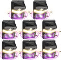 8 Packs Bug Zapper Outdoor 3 in 1 Mosquito Zapper Black Solar Bug Zapper Electric LED Light Mosquito Killer Lamp with Motion Sensor for Outdoor Backyard Patio Camping