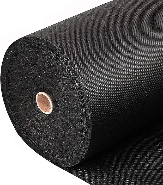Garden Weed Barrier FabricGeotextileWeed Barrier Fabric High Density Woven Landscape Fabricfor Flower Bed Pavers and Other Outdoor Projects. Black (Size : 1x30m)