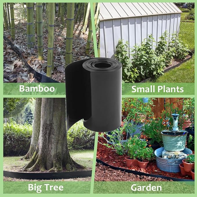 Raised Garden Beds Outdoor Raised Beds for Gardening Corner Fence HDPE 1.8x19.7FT Planter Boxes Outdoor Flower Bed Garden Bed Planter Raised Beds Large Flower Edging Landscape Garden Edging Border