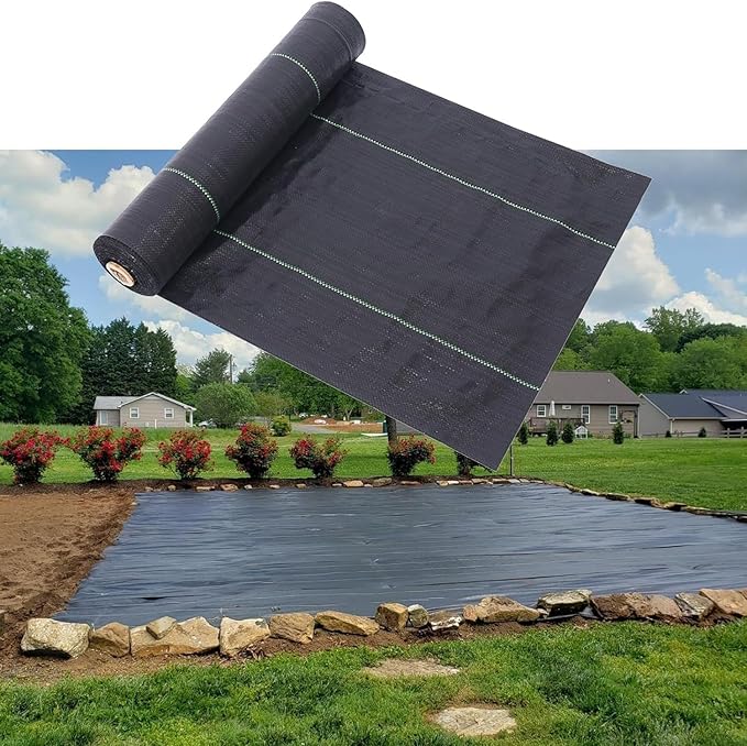 Heavy Duty Weed Control Fabric Garden Cloth Weed Barrier for Raised Beds/Plants Non Woven Weed Blockr Fabric Rolls Easy Setup &amp Superior Weed Control(L 310ft/94m)