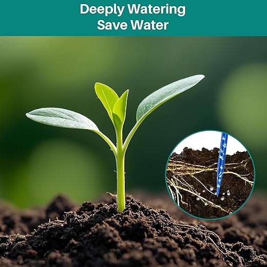 Biling Solar Drip Irrigation System 3W Drip Irrigation Kit Digital Programmable Smart Watering for 15 Potted Plants Outdoor Indoor Garden