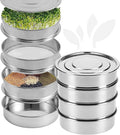 Stainless Steel 4-Tier Seed Sprouting Kit 6'' Diameter Indoor Gardening Planter for Microgreens Broccoli Sprouts Growing