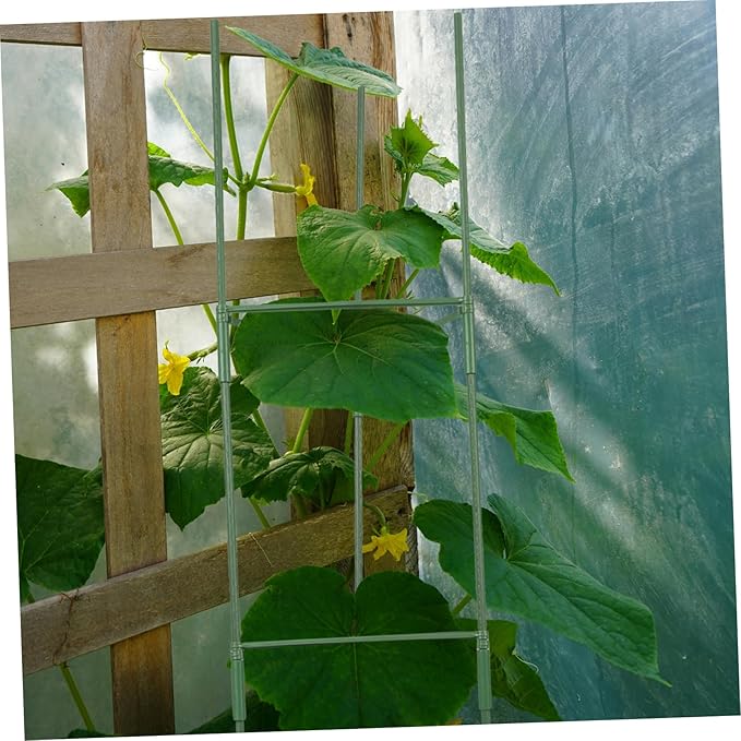 3Sets Metal Garden Trellis for Climbing Plants Durable Support Frame for Potted Plants Unique Design for Flowering Vines Vegetables for Charming Outdoor Spaces