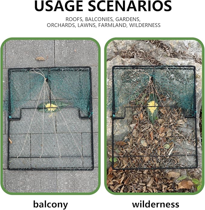 Humane Pigeon TrapBird Trap for QuailTurkeyNet Traps (19.7x23.6 inch)