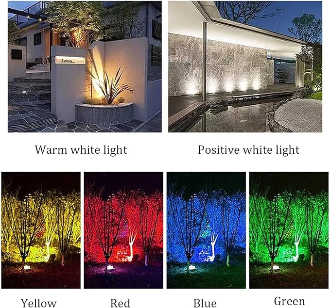 Underground Light LED - LED Beam Spotlight Rectangular LEDs Beam Spotlight IP65 Waterproof LEDs Narrow Beam Spotlights 3W Outdoor Wall Light Landscape LightiYellow 3W 24V