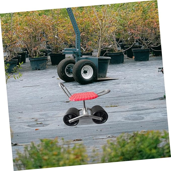 Gardening Stool Wheel Work Chair Wheel Stool Wheel Made of Rubber Stable Rolling Stool for Garden