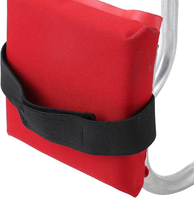 Knee Seat for Gardening Anti Numbness Portable Strap on Kneeling Device with EVA Pad Labor Saving High Load Bearing Ergonomic Kneeling Seat Leg Brace for Fishing Floor Cleaning (Red)