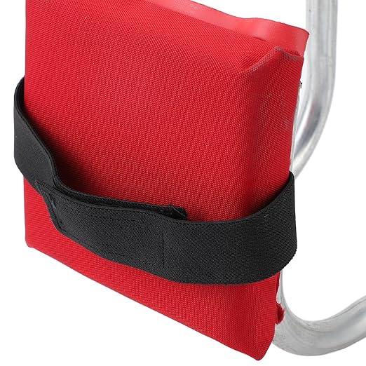 Ymiko Anti Numbness Knee Seat with EVA Seat Pad Steel Tubing - Support up to 330 lbs Foldable &amp Portable Gardening Knee Seat for Work Fishing Repair (2024) (Red)