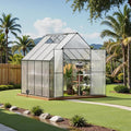 Green House for Outside Greenhouse for Outdoor Walk-in Garden Greenhouses Heavy Duty Polycarbonate Greenhouse Backyard Green Houses8x8