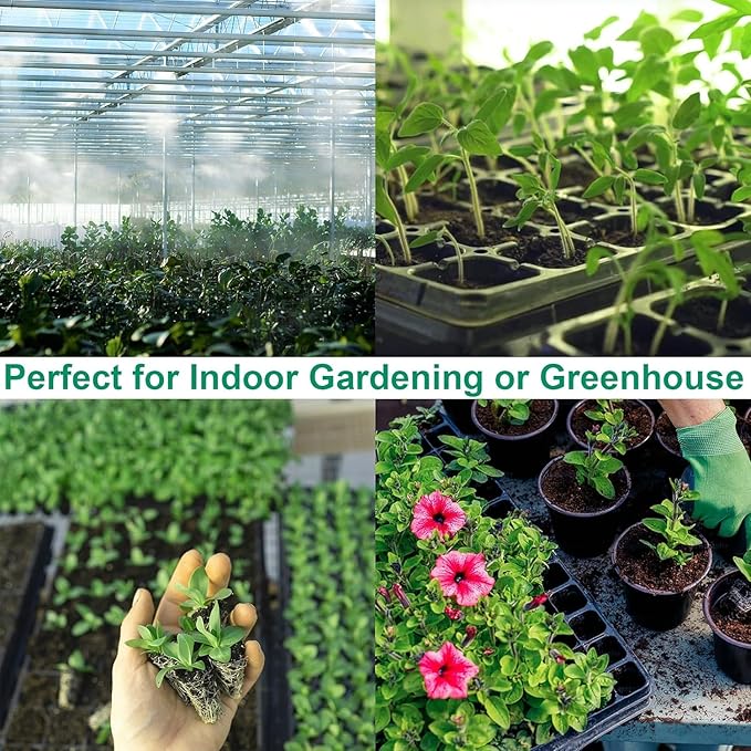 20 Pack Flower and Plant Cultivation Trays1020 Seed Starting Trays No Holes and 72 Cell Seedling Starter Plugs Reusable for Microgreen Seedling Germination Indoor Outdoor Gardening