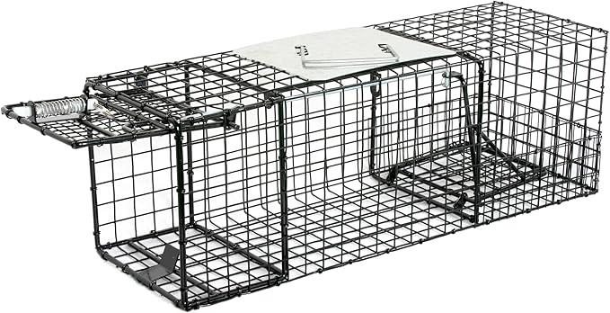 Humane Way 914041 Live Animal Trap Large 24x8x8