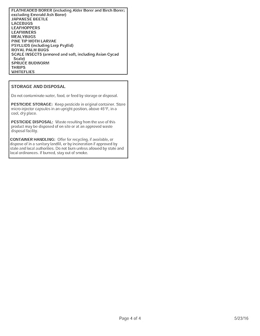Mauget Dinocide Insecticide Tree Injector Insecticide Containing Dinotefuran The Same Active Ingredient as Safari Insecticide (24 Caps 4 ml)