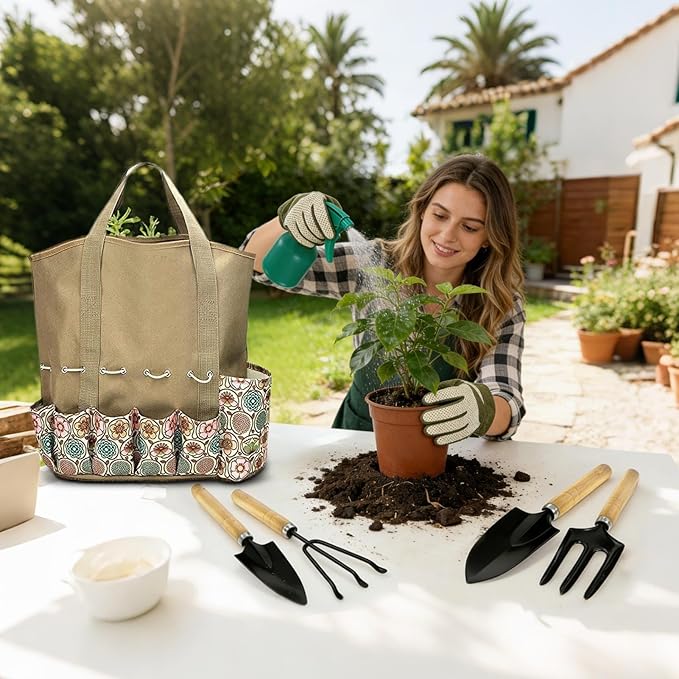 Tool Set for GardenOutdoor Yard Planting SuppliesPlanting Hand Tools | for Gardeners Beginners Mom Grandpa Grandma Men Women Family Friends