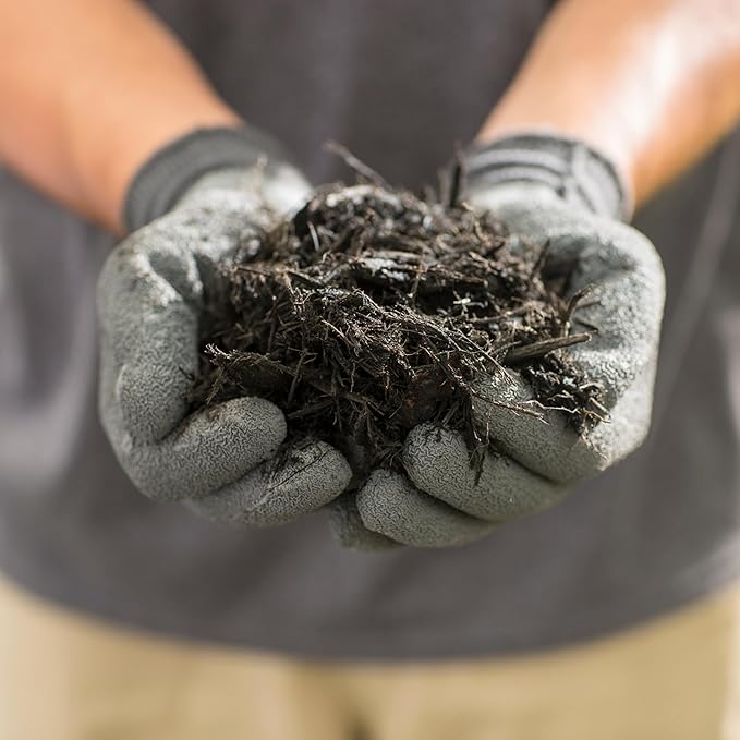 Scotts Nature Scapes Color Enhanced Mulch Classic Black - Wood Shredded and Bagged Black Landscaping Mulch Bulk Pallet - 1.5 cu. ft. Bags Pallet of 80