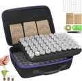 120 Slots Seed Storage Box with 25 Envelopes and Tools Large Sturdy Storage Organizer for Garden Plant Seeds Seed Bank with Zipper Label Funnel Tweezers Tray (Seeds Not Included)