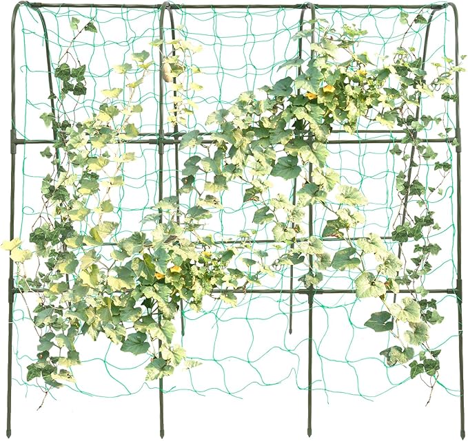 Garden Arch Tunnel Trellis for Climbing Plant Outdoor Garden Trellis Arch 3.94 FT Tall Arch Trellis for Climbing Plants Detachable Garden Tunnel with Netting