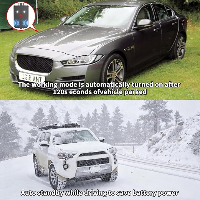 4 Pack Rodent Repellent for Car EnginesThree Power Supply ModesCar Rodent Repeller Ultrasonic Under Hood Flashing Light Covers a Wide Range Suitable for Cars Garages Warehouses