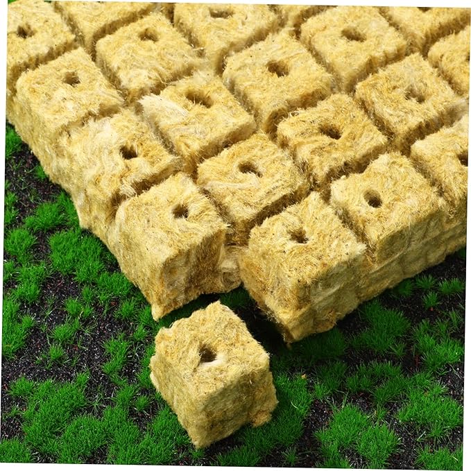 100pcs Hydroponic Kit Seeding Cubes for Plant Propagation Soft Texture Sufficient Quantity Plant Start Plugs